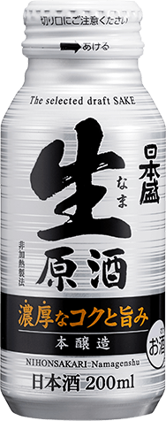 日本盛生原酒200mlボトル缶 画像
